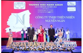 Công ty TNHH Thiên Nhiên Nguyễn Ngân và Thương hiệu Mỹ phẩm Naturally đạt giải thưởng Thương hiệu Mạnh ASEAN 2022
